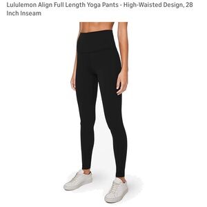Lululemon Athletica Black High-Waisted Leggings